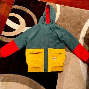 Colorblock corduroy jacket